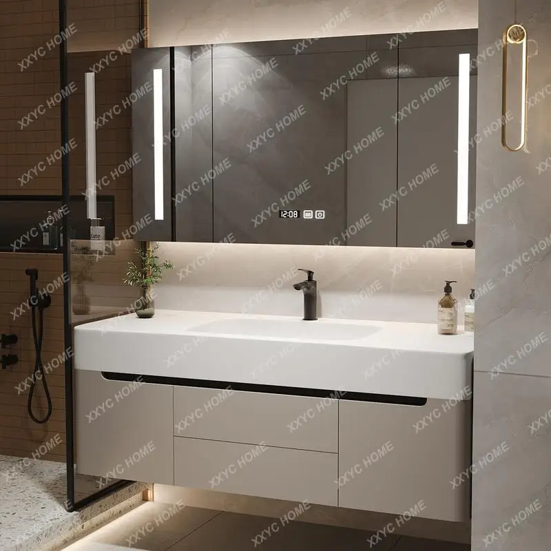 

Bathroom Cabinet Combination Simple Modern Hand Washing Washbasin Pool Bathroom Bathroom Cabinet Washstand