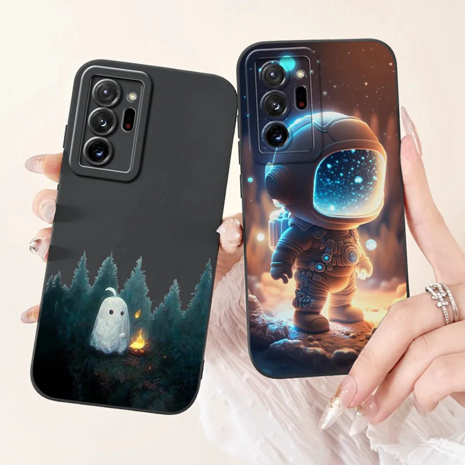 Lens Protective Case For Samsung Galaxy Note 20 Ultra / Note 20 Lovely Soft Silicone Back Cover For Samsung Note20 20Ultra 5G