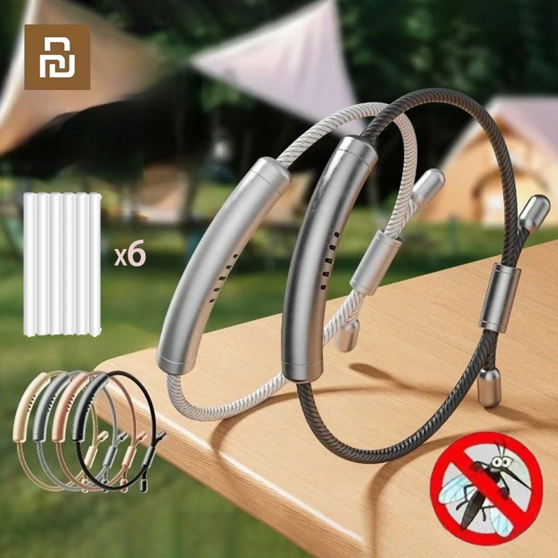 Xiaomi – Bracelet anti-moustiques, répulsif d'insectes, bande anti-moustiques pour adultes et enfants, Bracelet répulsif Portable pour l'extérieur