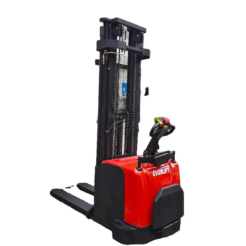 6m Triplex Mast Stand-on Electric Pallet Stacker EPS Powered Forklift Stacker Warehouse Material Handling Equipment
