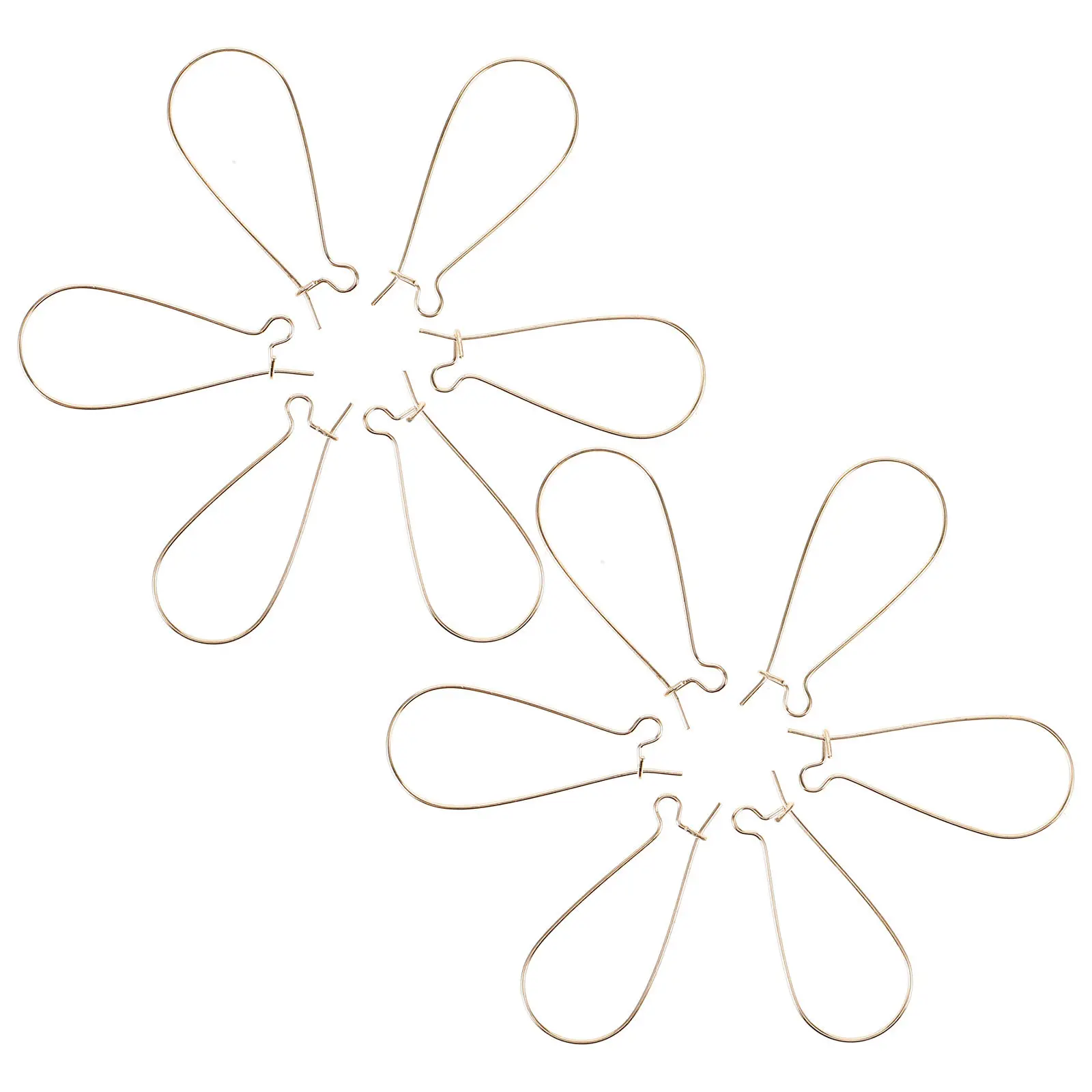 

100Pcs Earring Hooks Iron DIY Jewelry Making Materials Handmade Dangle Hooks Safe Smooth Surface for Earring DIY Parts