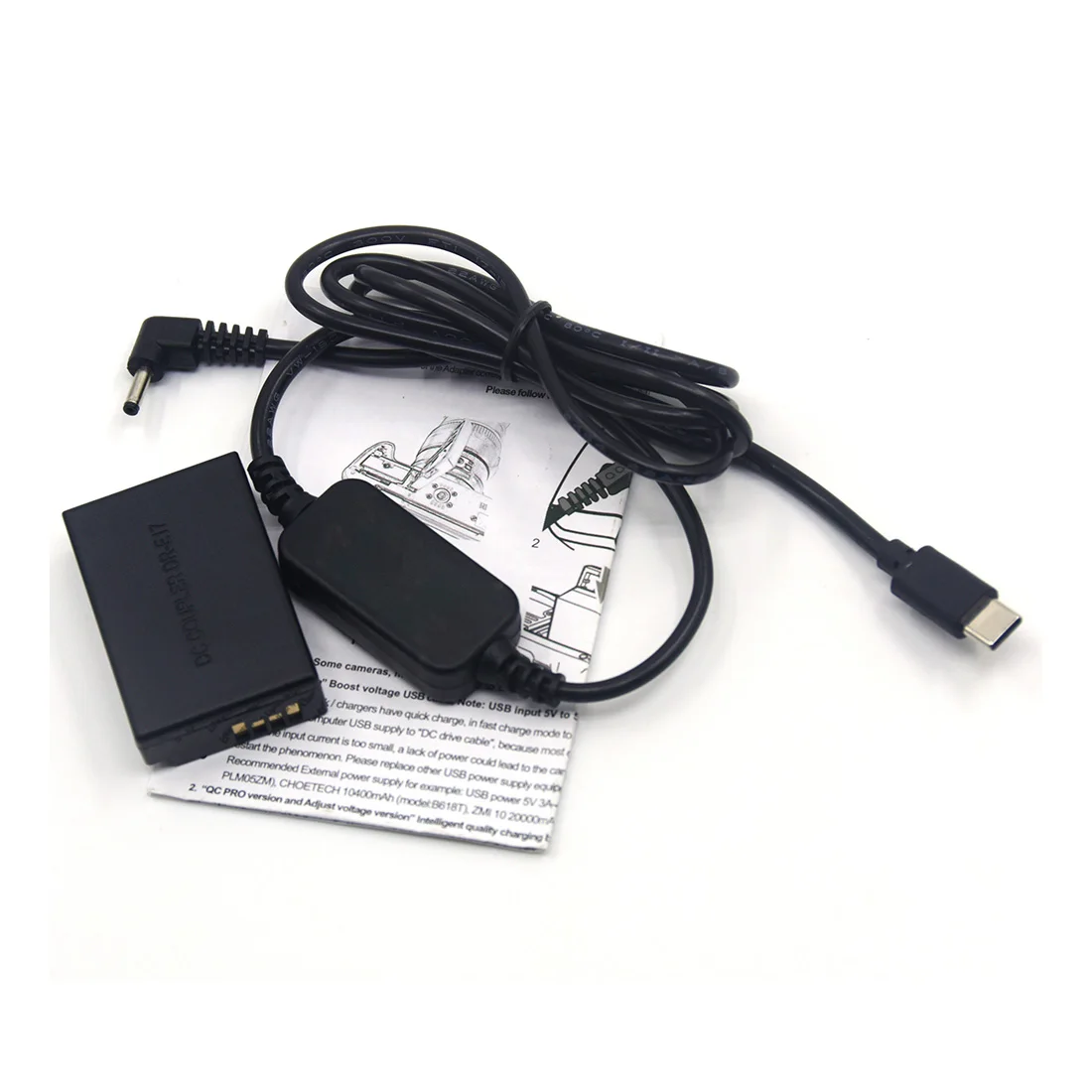 

USB Тип C USB-PD Конвертер в кабель постоянного тока DR-E17 Соединитель постоянного тока LP-E17 Фиктивная батарея для Canon EOS M3 M5 M6 EOS-M5 EOS-M6 Mark II