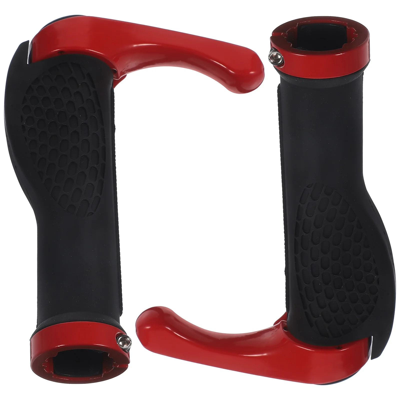Red Ergonomic Mountain Road Bike Anti- -on Ox Horn Bar End Handlebar Grips 1400x450x300cm 550x177x118in