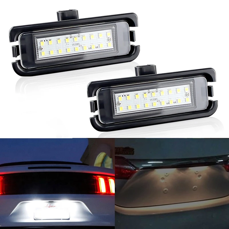 

2Pcs Error Free White LED License Plate Light Number Plate Lamp For Ford Mustang 2015 2016 2017 2018 20190