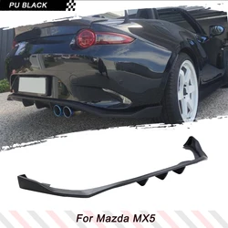 PU Black Primer Car Rear Bumper Diffuser Splitters for Mazda MX5 MX-5 ND Miata 4th Generation Car Rear Diffuser Tuning Diffuser