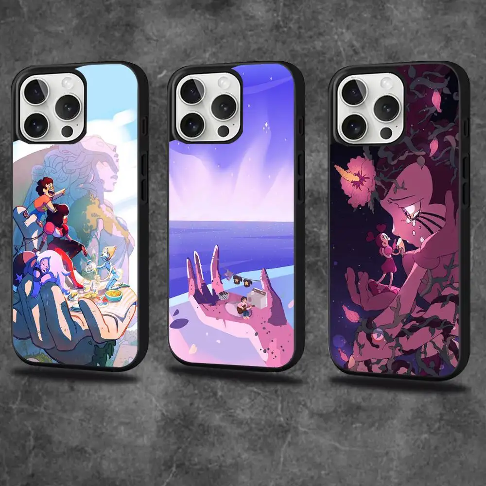 Steven Cartoon Universe Phone Case For iPhone 17,16,15,14,13,12,11,Pro,Max,Plus,Mini,SE4,E Magnetic Magsafe Wireless Charging
