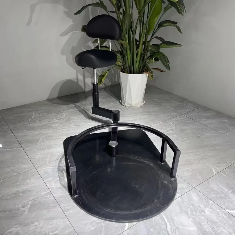 Ergonomic stainless steel barber chair with rotating function and adjustable height for commercial use