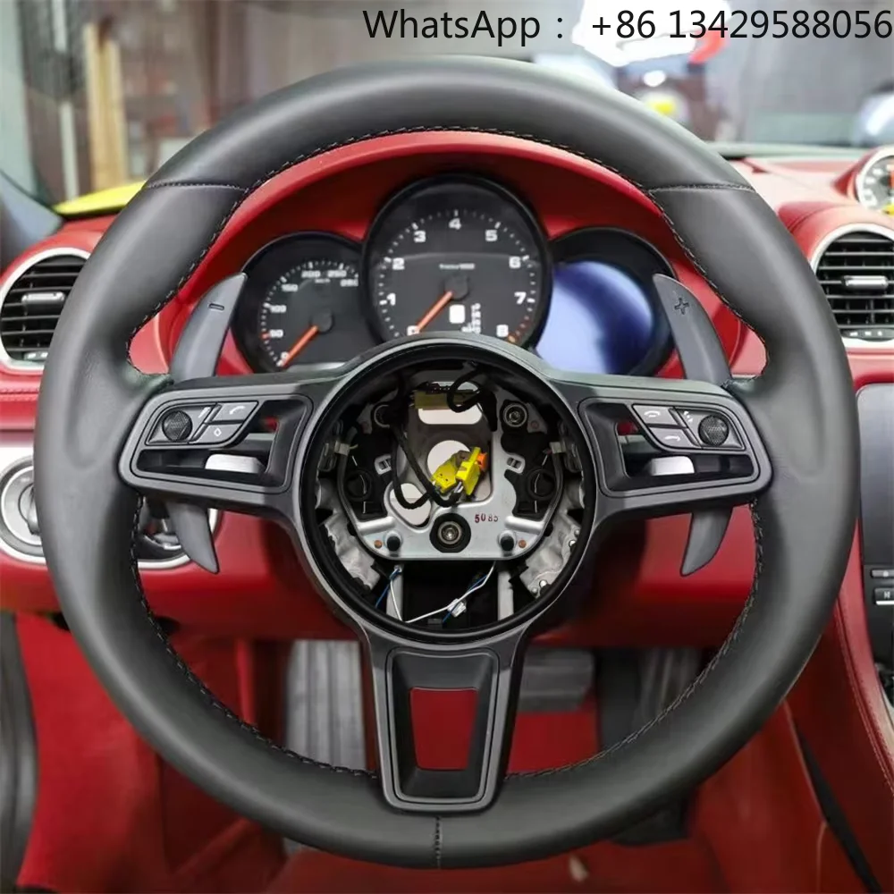 Carbon Fiber Car Steering Wheel for Porsche Panamera Cayenne Macan 718 Cayman Taycan 918 911 Boxster Carrera 981 958 957 997