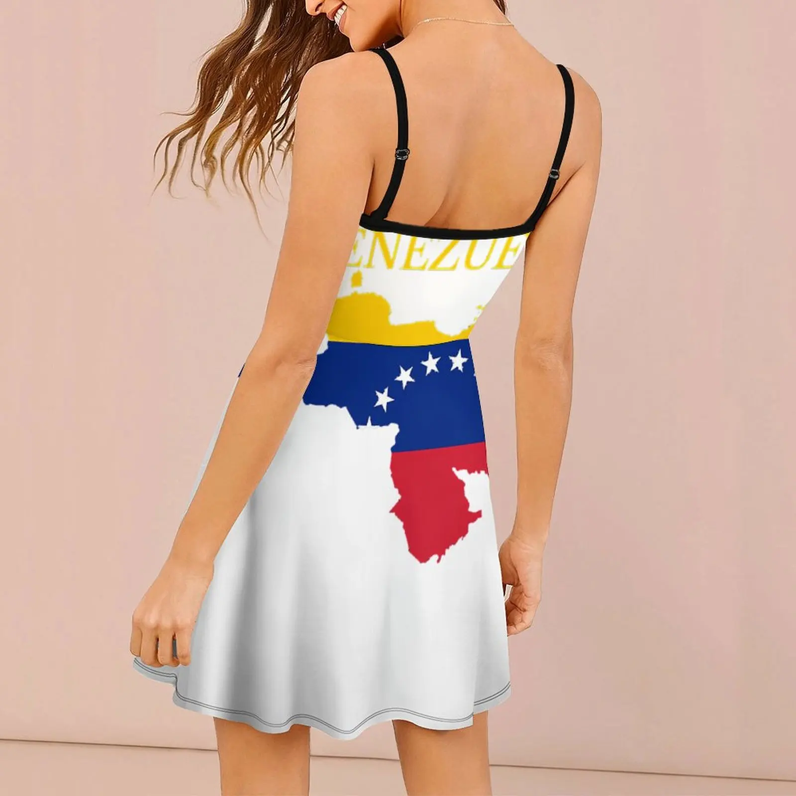 Sexy Venezuela Map Flag Women's Sling Dress Casual Cocktails  Woman's Dress Dresses Funny