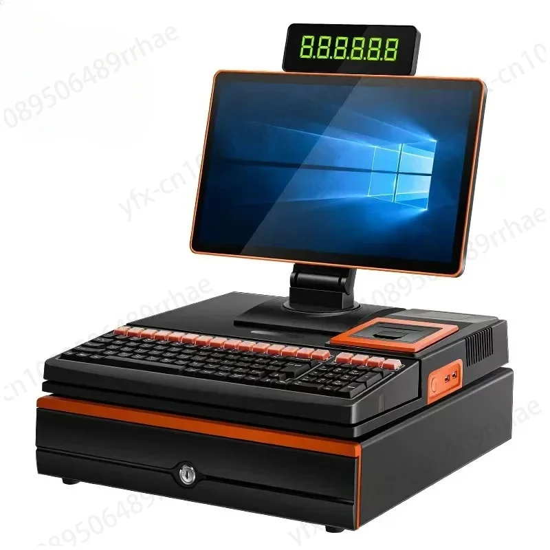 Dual-screen Touch Register Catering Retail Register Supermarket Convenience Store Computer Cash Register System All-in-one