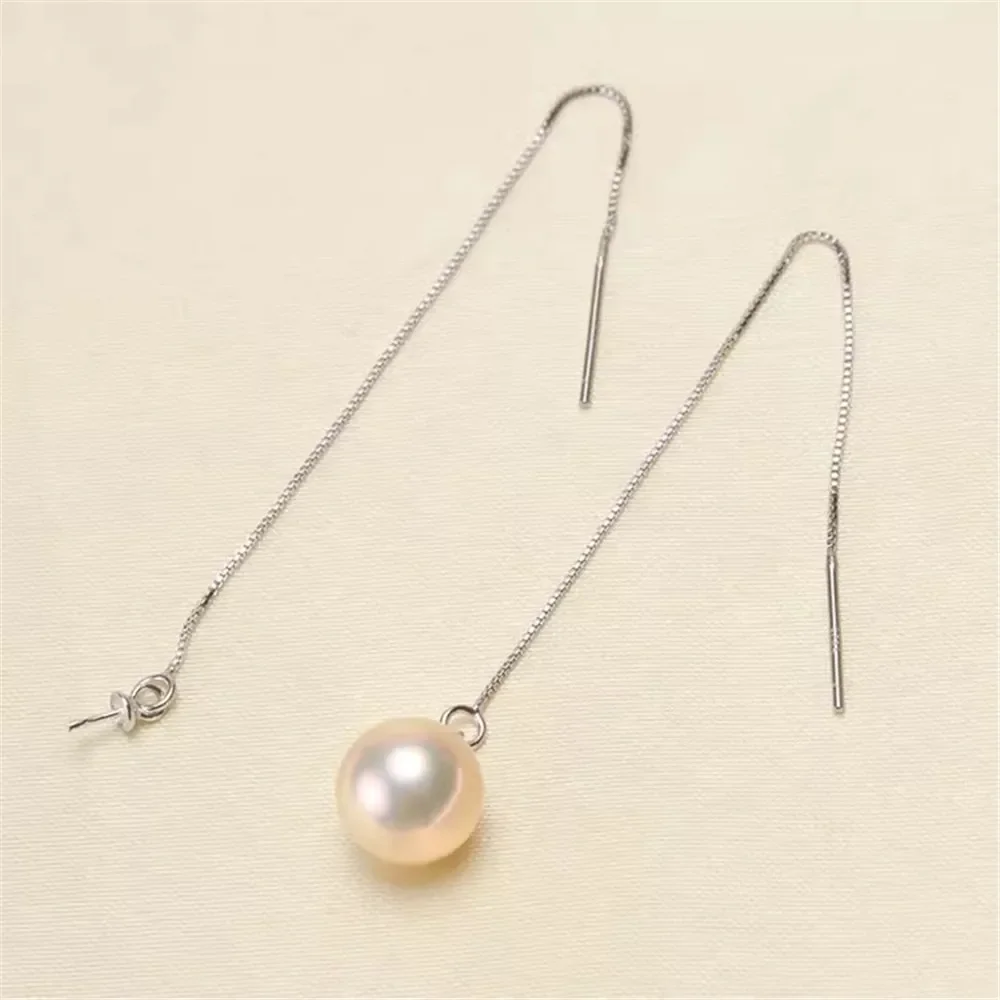 Gold-Plated Pearl Beads Stud Earrings Setting Base Diy Jewelry Making Findings&Components No Pearl E032