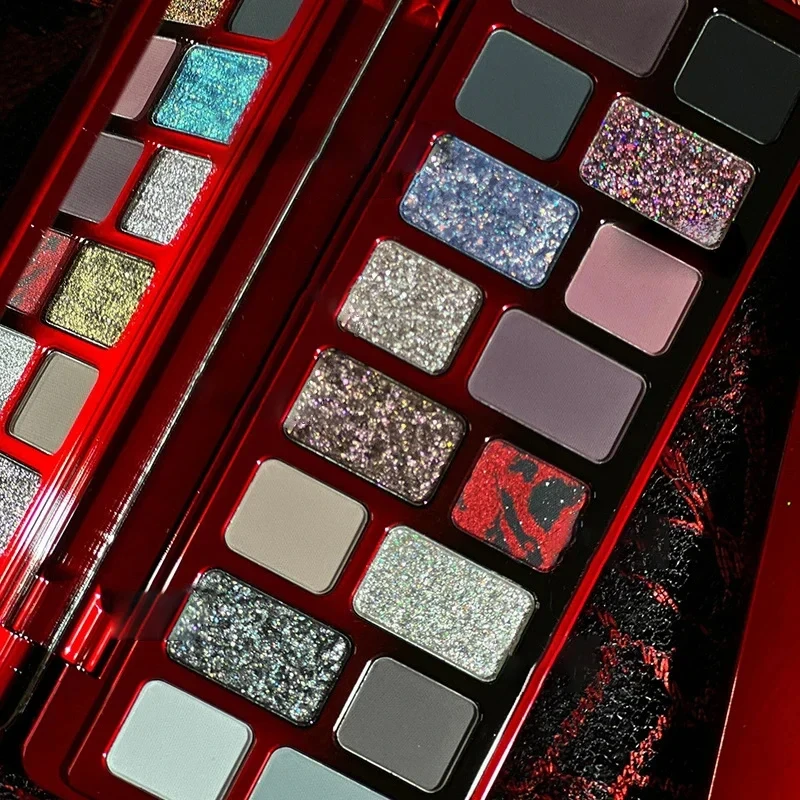 

Qianyan Freya86-paleta de sombras de ojos, 16 colores, brillo, mate ahumado, Y2K, paleta de maquillaje, cosméticos