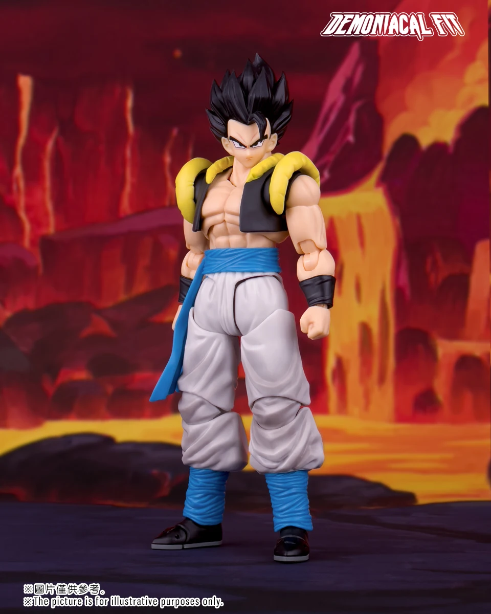 Demoniacal صالح Gogeta الشكل لعبة دراغون بول SHF بطل الفالس في نهاية المطاف الرقص Gogeta عمل الشكل تحصيل نموذج تمثال لعبة هدية #3