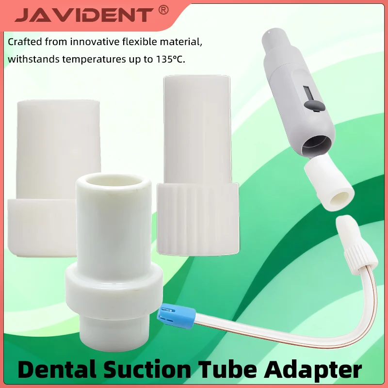 10Pcs Dentist Saliva Swivels Ejector Dental Strong to Weak Suction Adaptor Accessories Silicone Suction Adaptor Tips Surgical