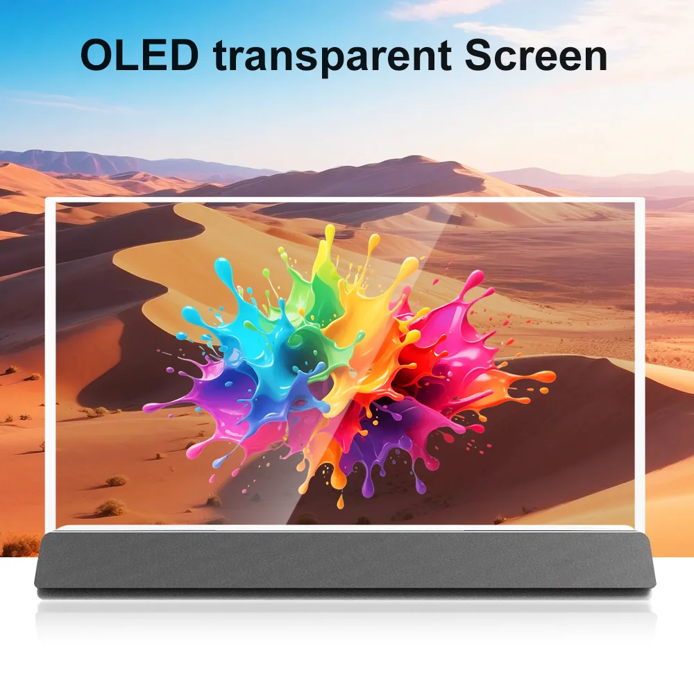 Latest Technology 30 55 77 Inch Organic Light Emitting Diode Transparent Indoor Transparent TV Touch Monitor Digital