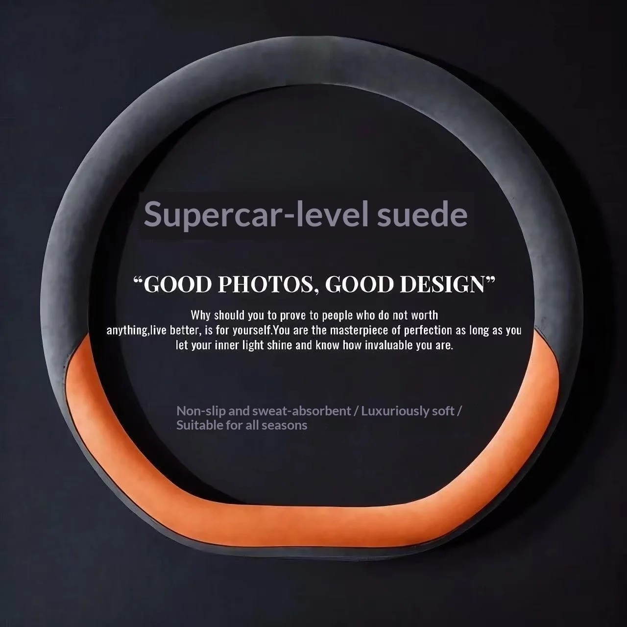 

Premium Soft Car Steering Wheel Cover High-density Warm Plush Winter Steering Wheel Protector Cover Car Interior Accessories