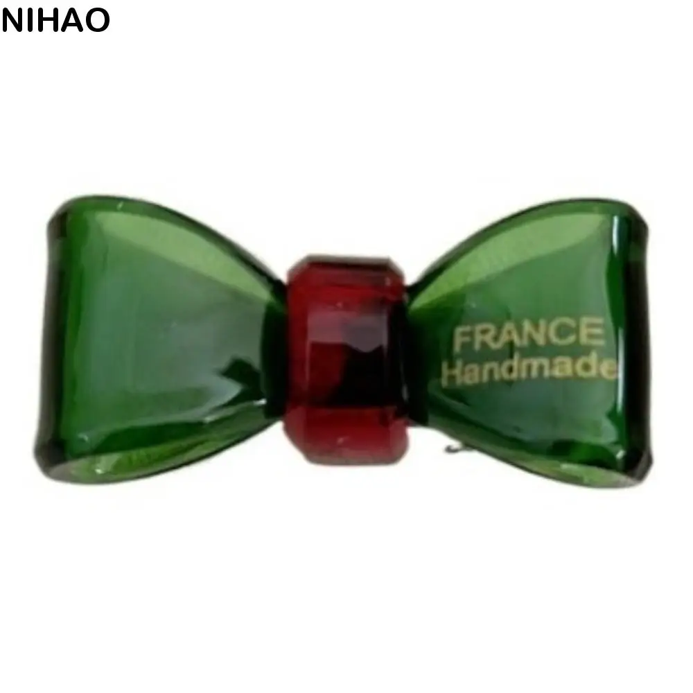 

Side Clip Metal Acetic Acid Bow Hair Clip Gold Label Korean Style Hairpin Waterproof Transparent Mini Duckbill Clip School