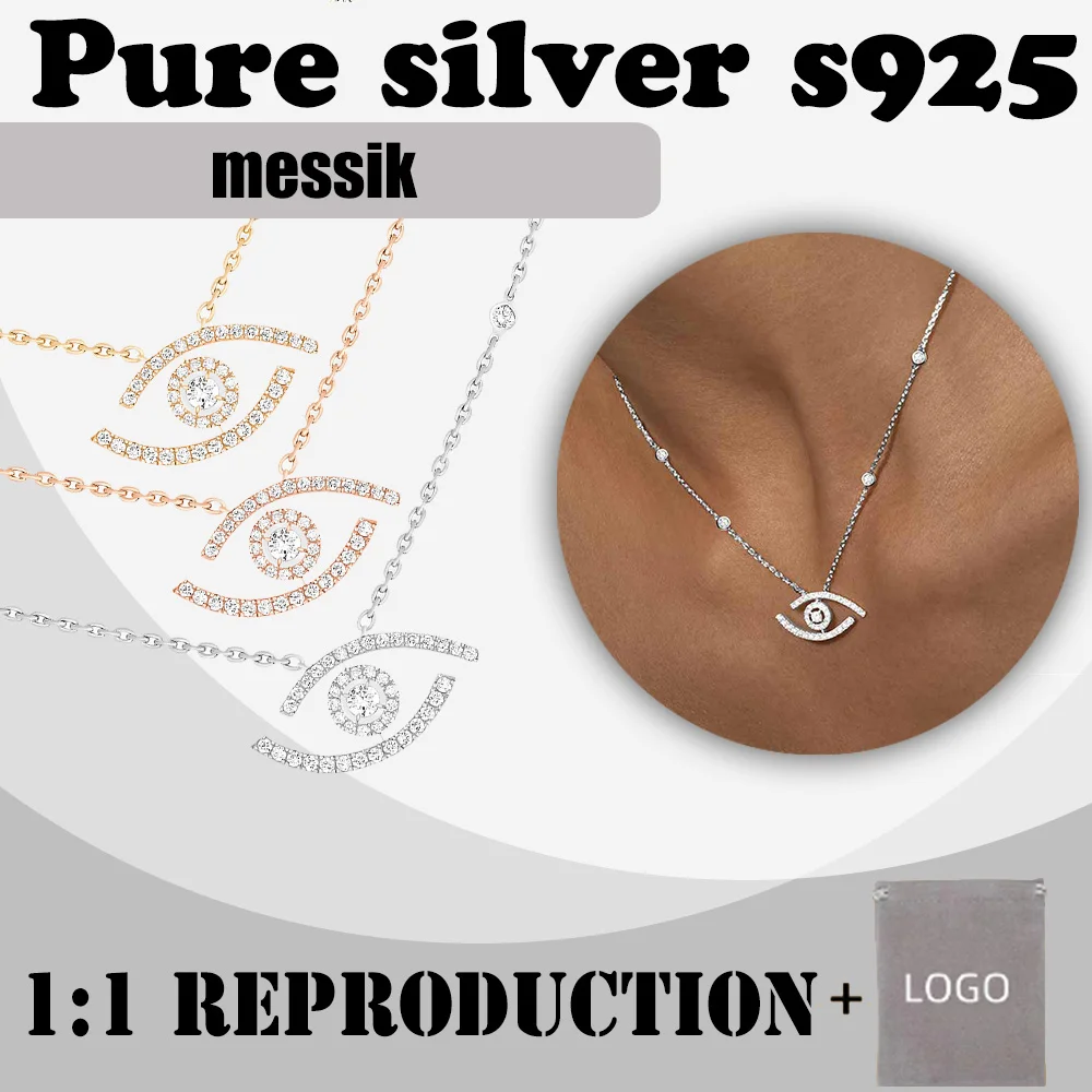 

Classic fashion sterling silver s925 dense diamond necklace messik style LUCKY EYE series lucky eye luxury women's necklace