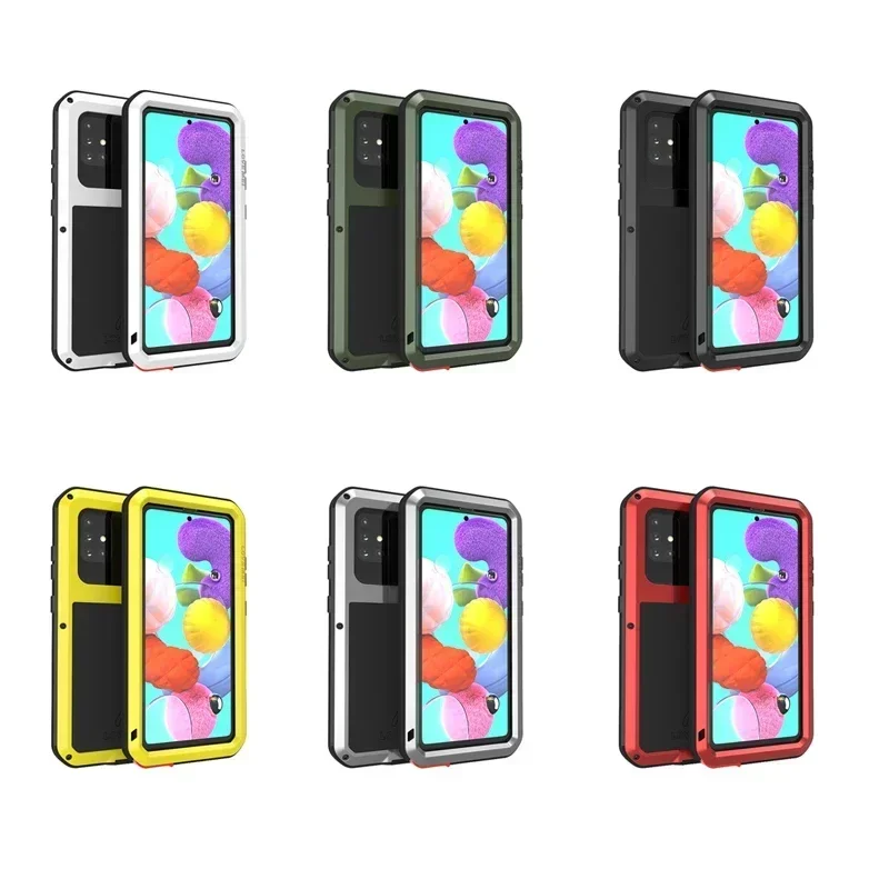 LOVE MEI For Samsung Galaxy S10 S10 Plus S10E Note10 Case Shock Dirt Proof Water Resistant Metal Armor Cover Phone Case Outdoor