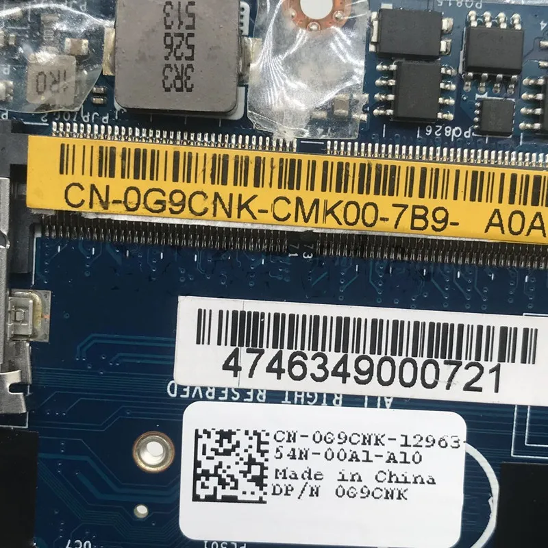 CN-0G9CNK 0G9CNK G9CNK مع SR23X I5-5300U CPU اللوحة الرئيسية ZBZ00 LA-A971P للوحة الأم للكمبيوتر المحمول Dell E7250 100% تم اختبارها بالكامل بشكل جيد