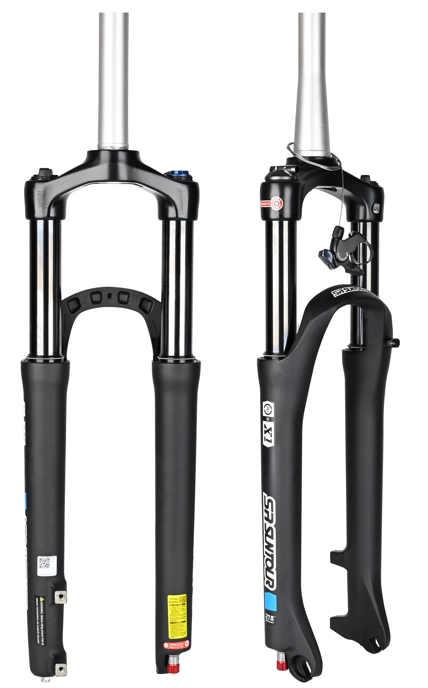 SR SUNTOUR X1 Bicycle Forks Air Suspension Fork 120mm Travel QR 100x9MM BOOST 110x15MM 27.5 29 Mountain Bike Air Fork