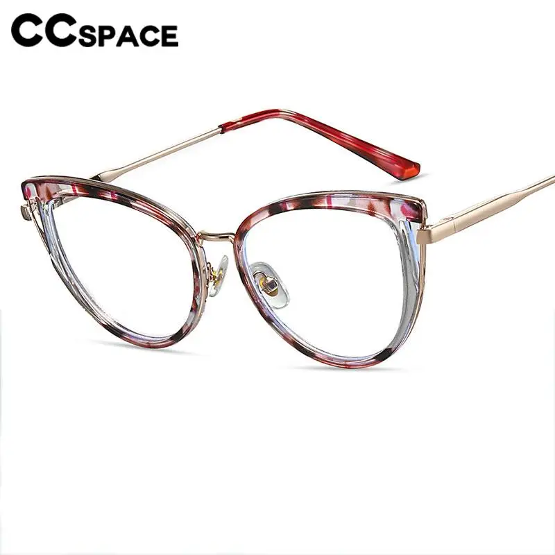 R57628 Cat Eye Ultralight Anti Blue Light Glasses Frame Comfortable Tr90 Spring Hinge Optical Presbyopia Eyeglasses Customizable