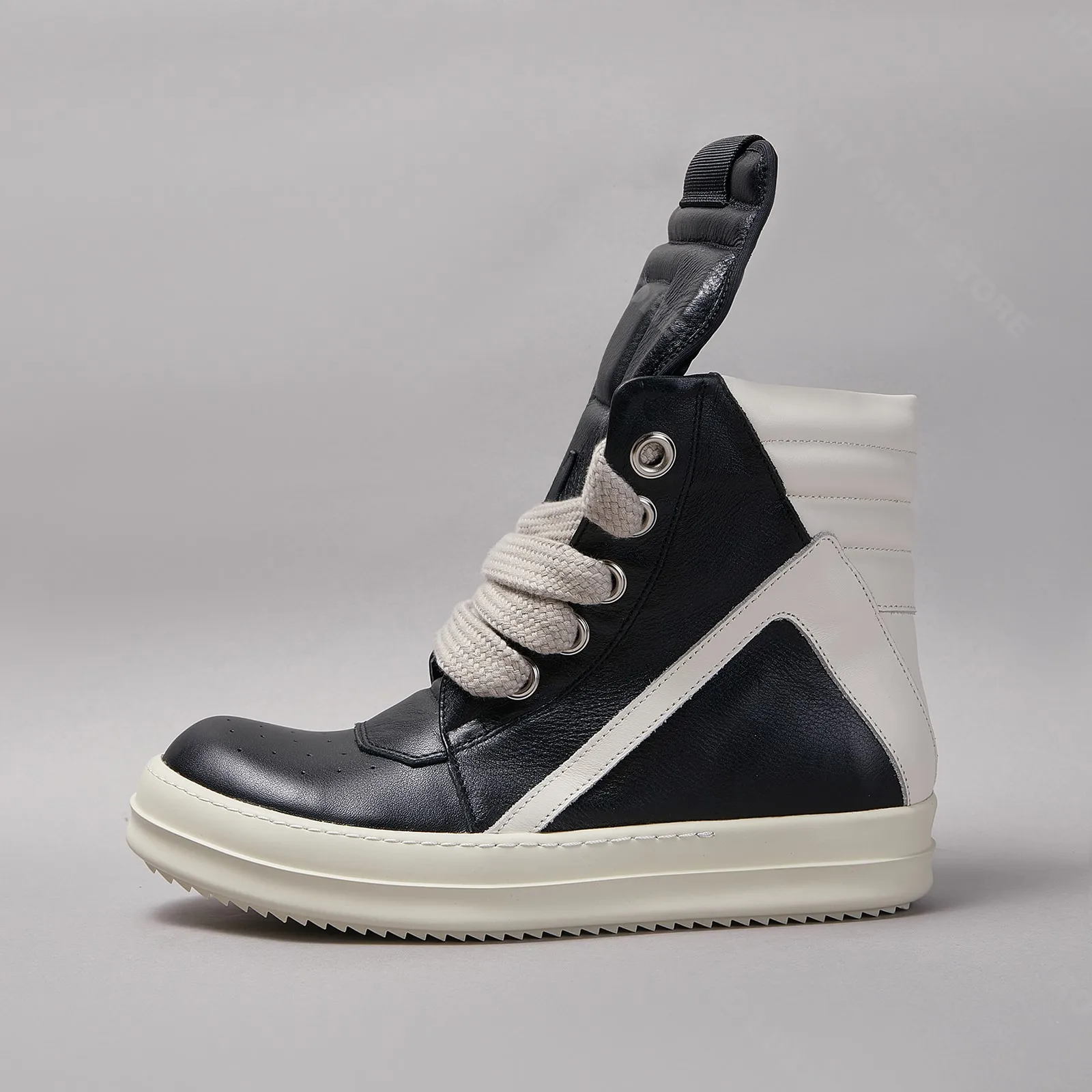 Brand Jumbo Lace Up Men Shoe Luxury Casual Women Sneaker Black Geobasket Platform Ankle Boot Quality High Top Designer Trainer