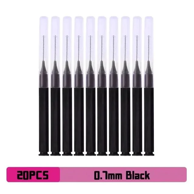 Interdental Brush Box Interdental Brush 20 Pieces Clean Tooth Gap Braces Gap Straight Orthodontic Interdental Brush Eyelashes