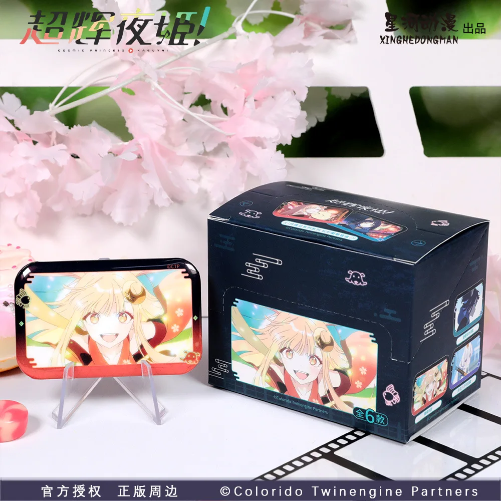 Cosmic Princess Kaguya! Iroha Sakayori Yachiyo Runami China Official Authorization Tsukiyomi Series Rectangle Badge 6Pcs/Set