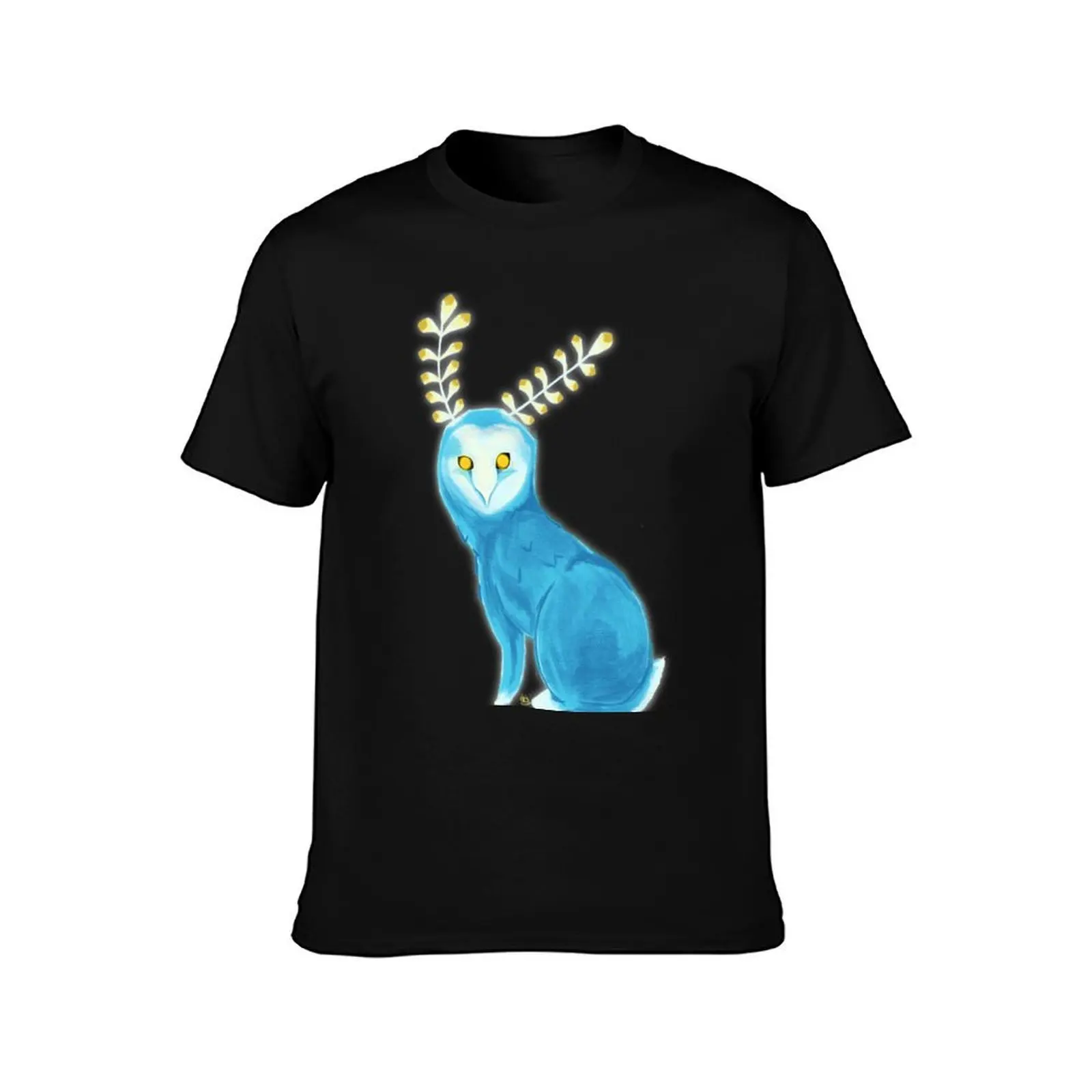 Tranquil Gaze T-Shirt Work Basic Short Sleeve Top T-Shirt