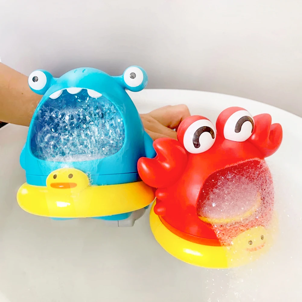 Bolha caranguejos bebê brinquedo de banho da criança banho bubble maker piscina banheira sabão máquina do banheiro água jogo brinquedo para crianças