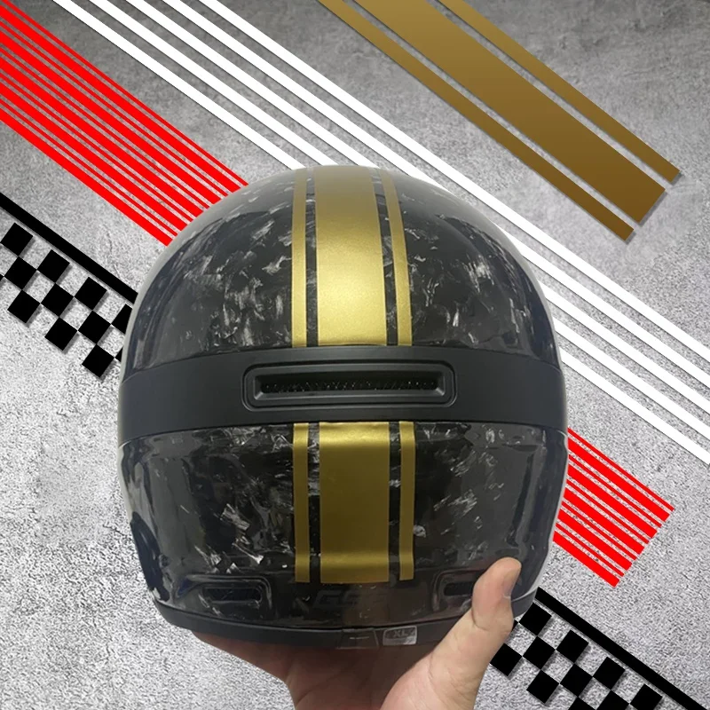 1PC 50CM Stripe Naklejki motocyklowe Refit Motocykl Zbiornik paliwa Dekoracja nadwozia DIY Naklejki na kask wyścigowy Wodoodporne naklejki winylowe