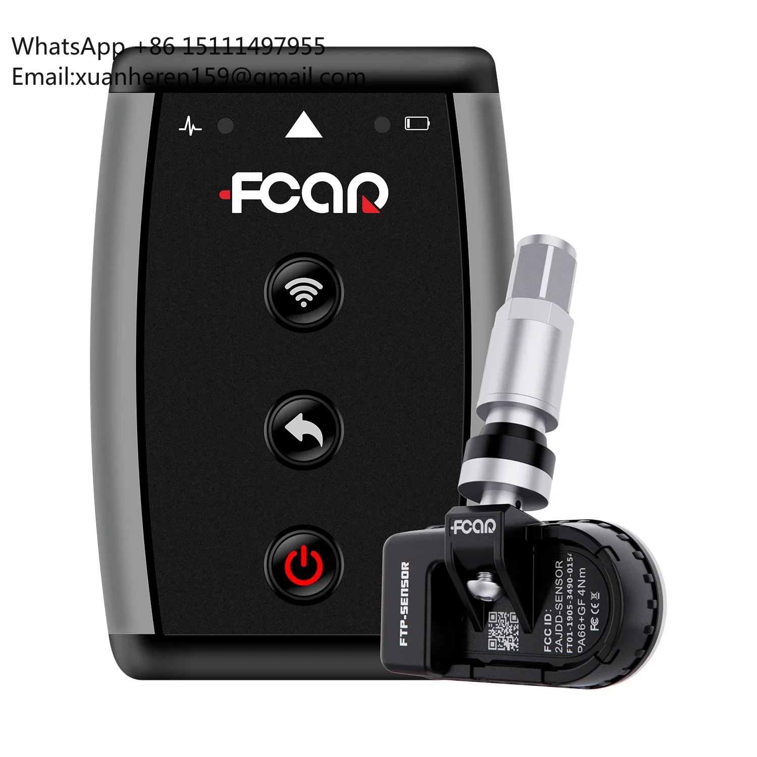 

Fcar FTP-100 TPMS Tire Pressure Sensor Kit Blue-tooth Portable With 1PC Communication Box and 4PCS Sensors Smart Car Tools
