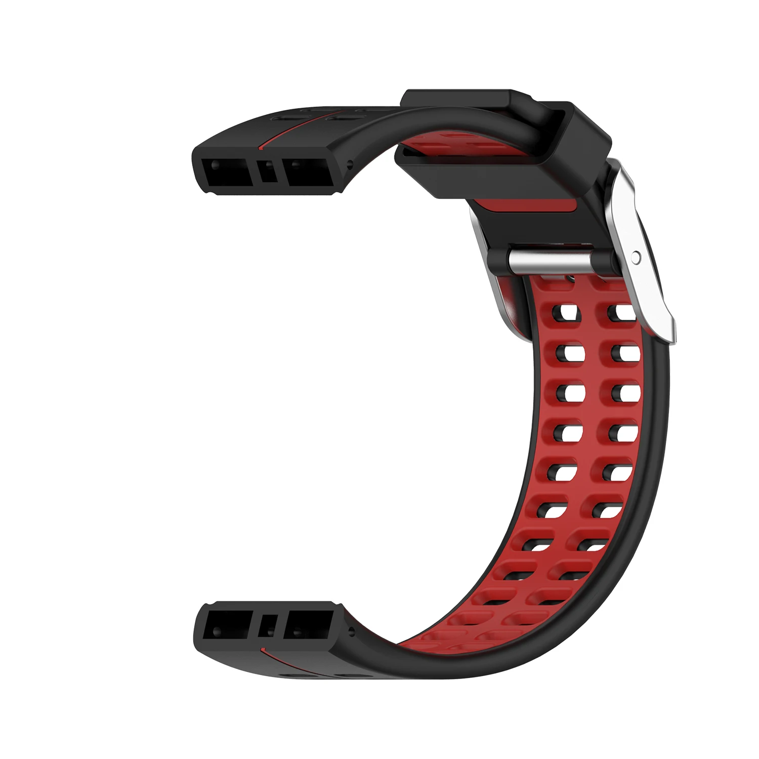 A64I Soft Silicone Watch Band Replacement Watch Strap WristBand for V800 Smart Bracelet with Tool Black + Red
