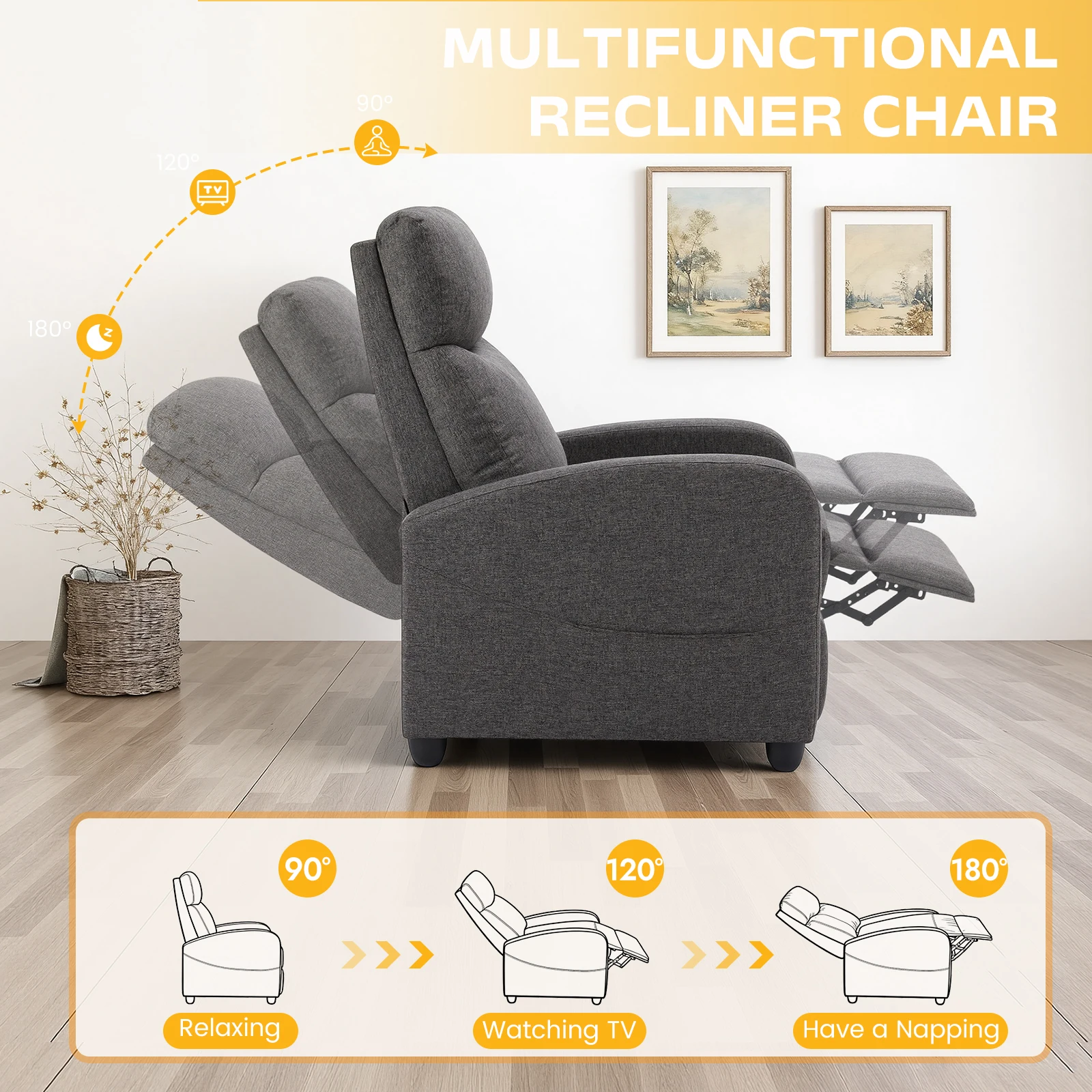 MCQ Living Room Recliner Sofa - огляд і ціна Home Cinema Furniture