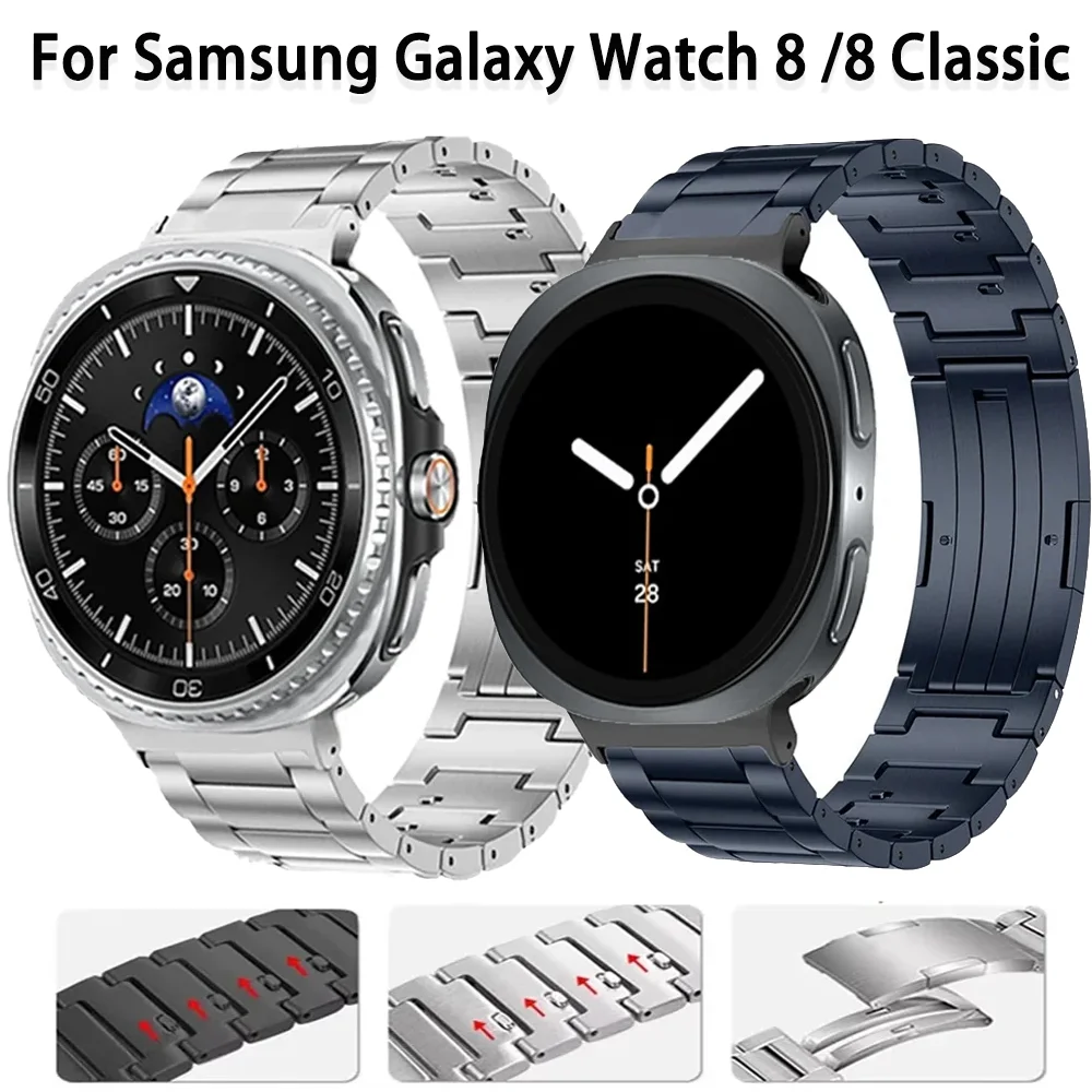 Titanarmband für Samsung Galaxy Watch 8 44 mm 40 mm 8 Classic 46 mm Schnellverschlussarmband für Galaxy Watch Ultra 2025 47 mm Band