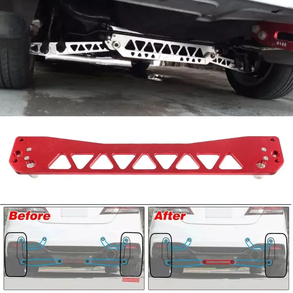 リア下部サブフレームブレースタイバービレットアルミホンダシビック