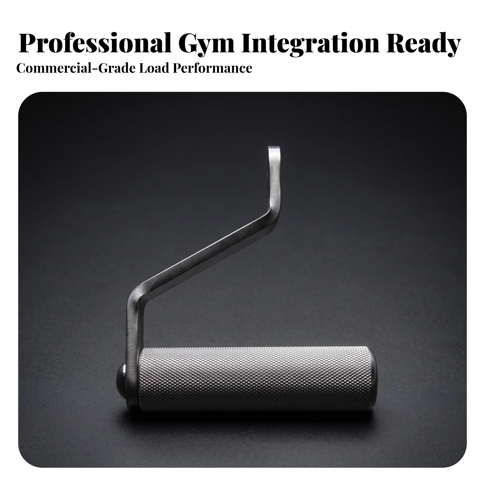 L-Shaped Cable Attachment Sturdy L-Shaped Cable Handle Knurled Grip Handle Textured Fitness Equipment Secure for Athletes
