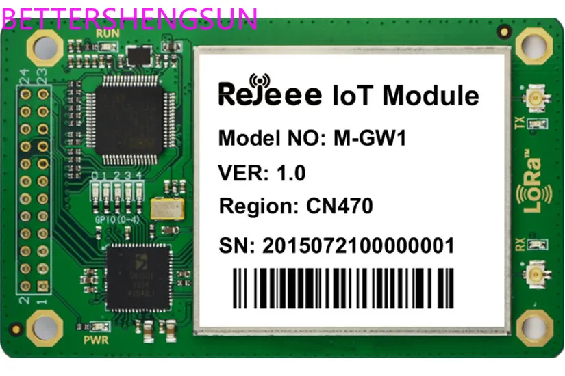 M-GW1 Gateway Module SX1301 Base Station with Large Serial Port Transmission Spread Spectrum Communication Star Network