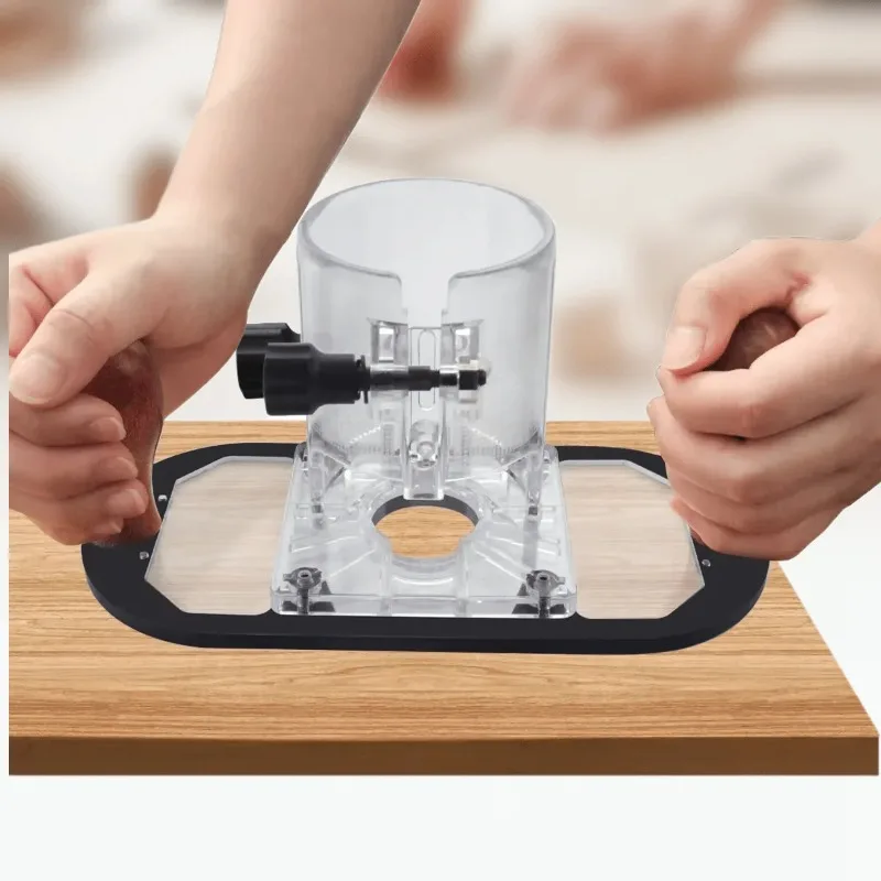 Upgrade Plunge Router Base Precision Depth Stop Woodworking Trimming Engraving Grooving Mortising DIY Furniture Making Accessory