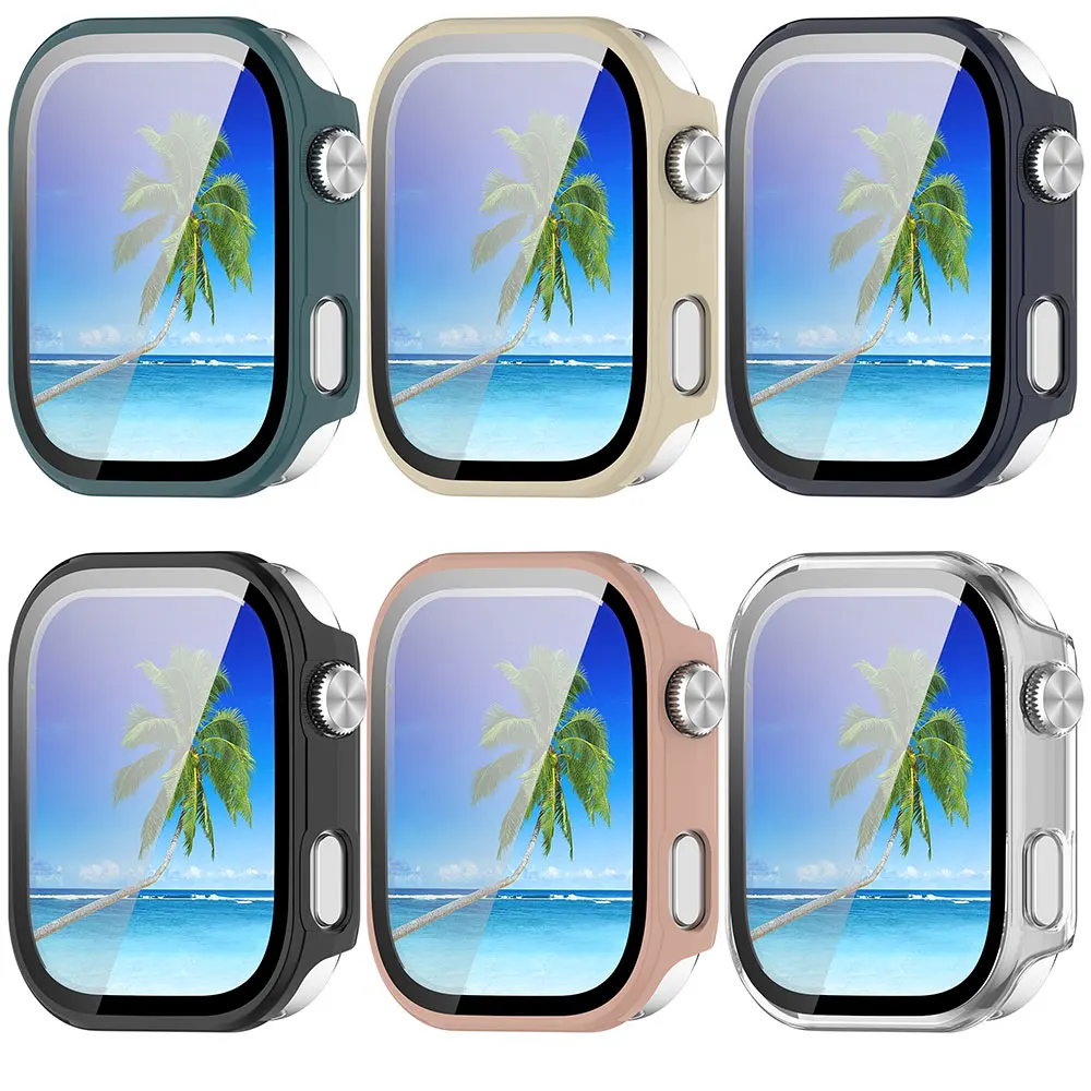 Glass + PC Case For Xiaomi Redmi Watch 6 Screen Protector Tempered Glass Bumper Protection Cover Protective Shell Accessories
