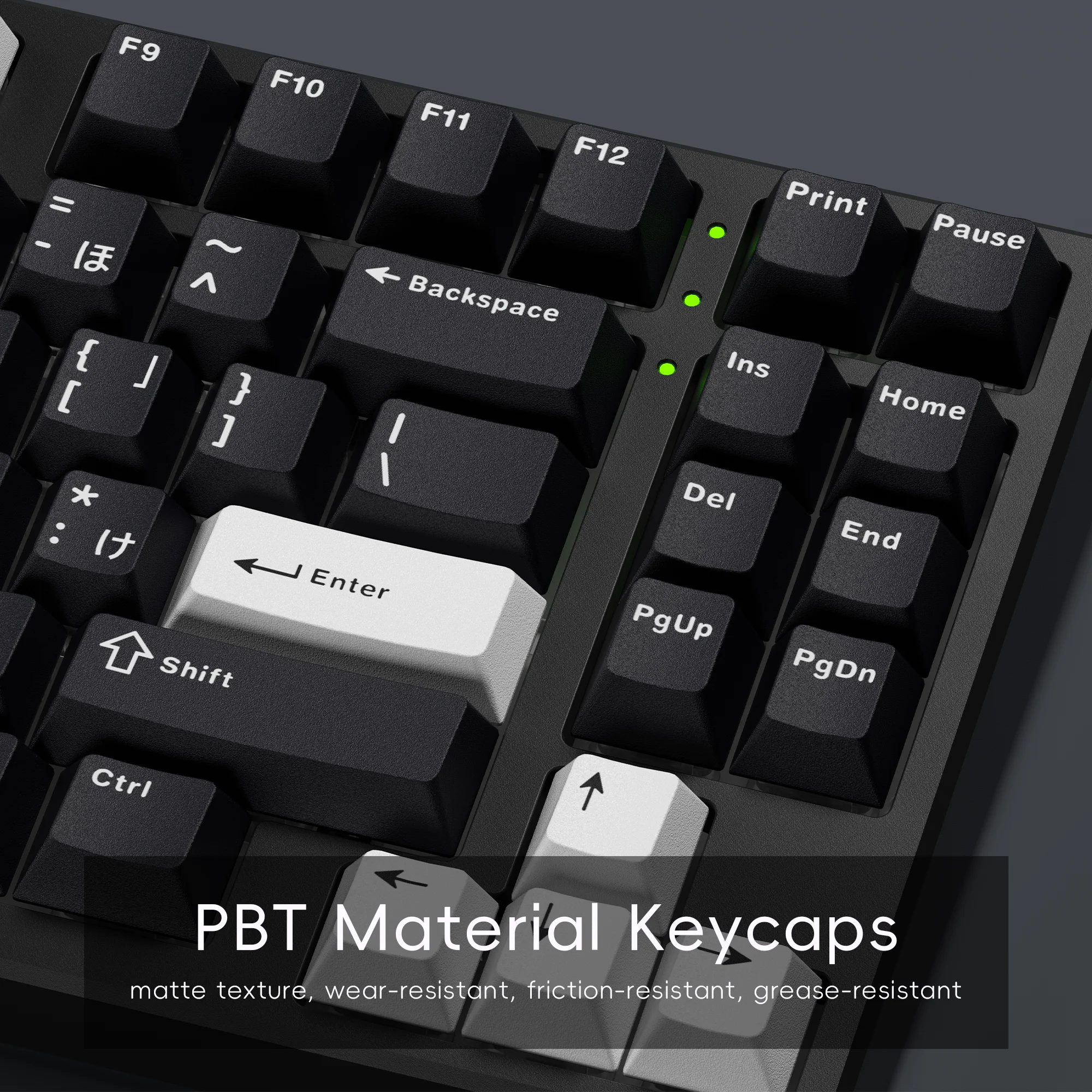 XVX Cherry Profile Keycaps Japanese Character Black PBT Keycap Not Shine Through Mechanical Keyboard Double Shot Keycaps 146 Key