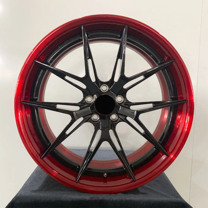 Factory Direct 15 16 17 18 Inch Red Black Luxury Alloy Wheels 5x112 Racing Forged Wheel Rim
