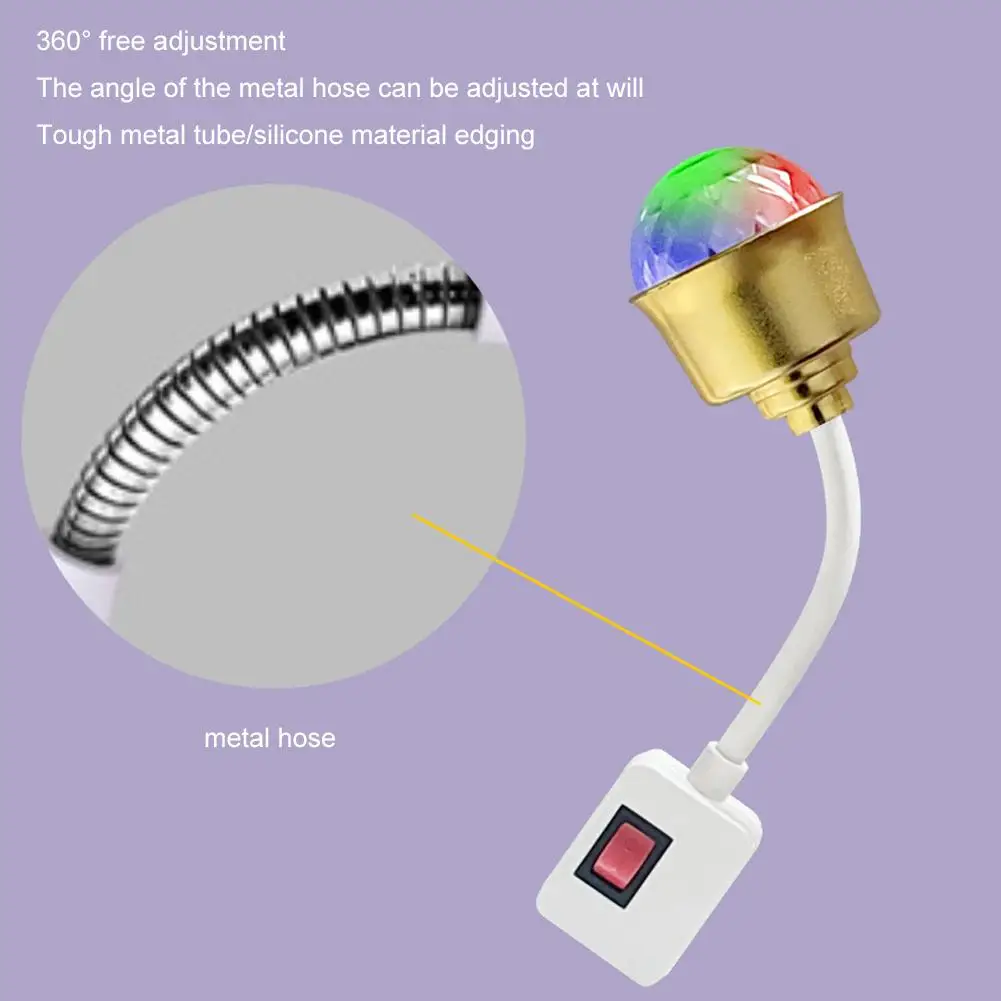 E27 المقبس المباشر المكونات في مصباح دوار رئيس المصباح الكهربي حامل مع التبديل الاتحاد الأوروبي/الولايات المتحدة التوصيل مصباح حامل LED الجدول مصباح ماجيك الكرة لمبة