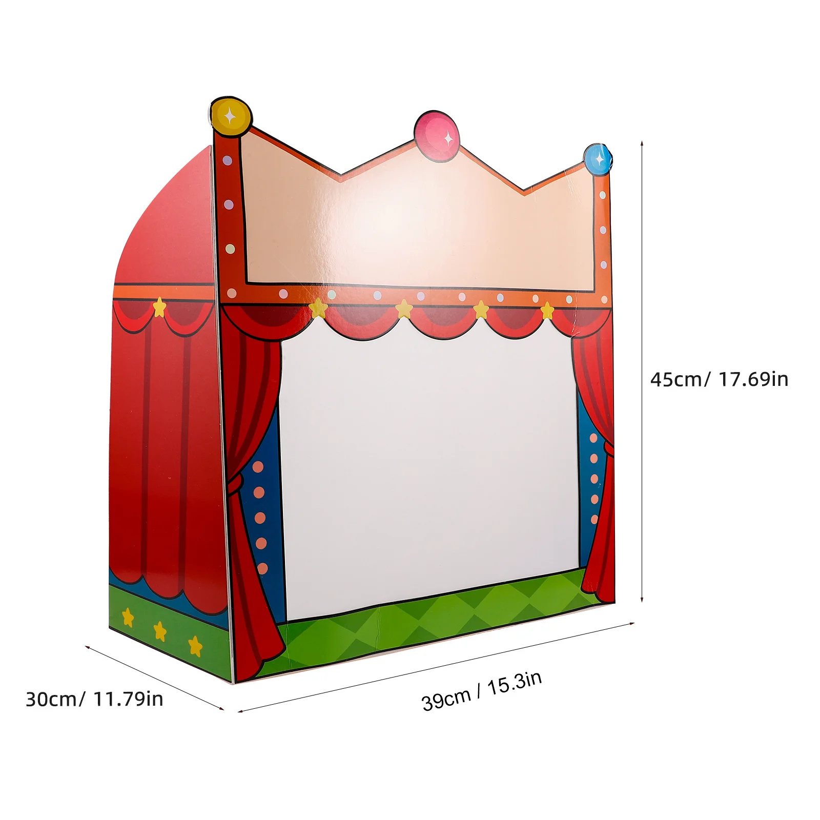 1 set 1 set Kids Theater Shadow Puppet Craft Portable Stage voor Diy Science Project Handgemaakte activiteit Marionet Show Storytelling