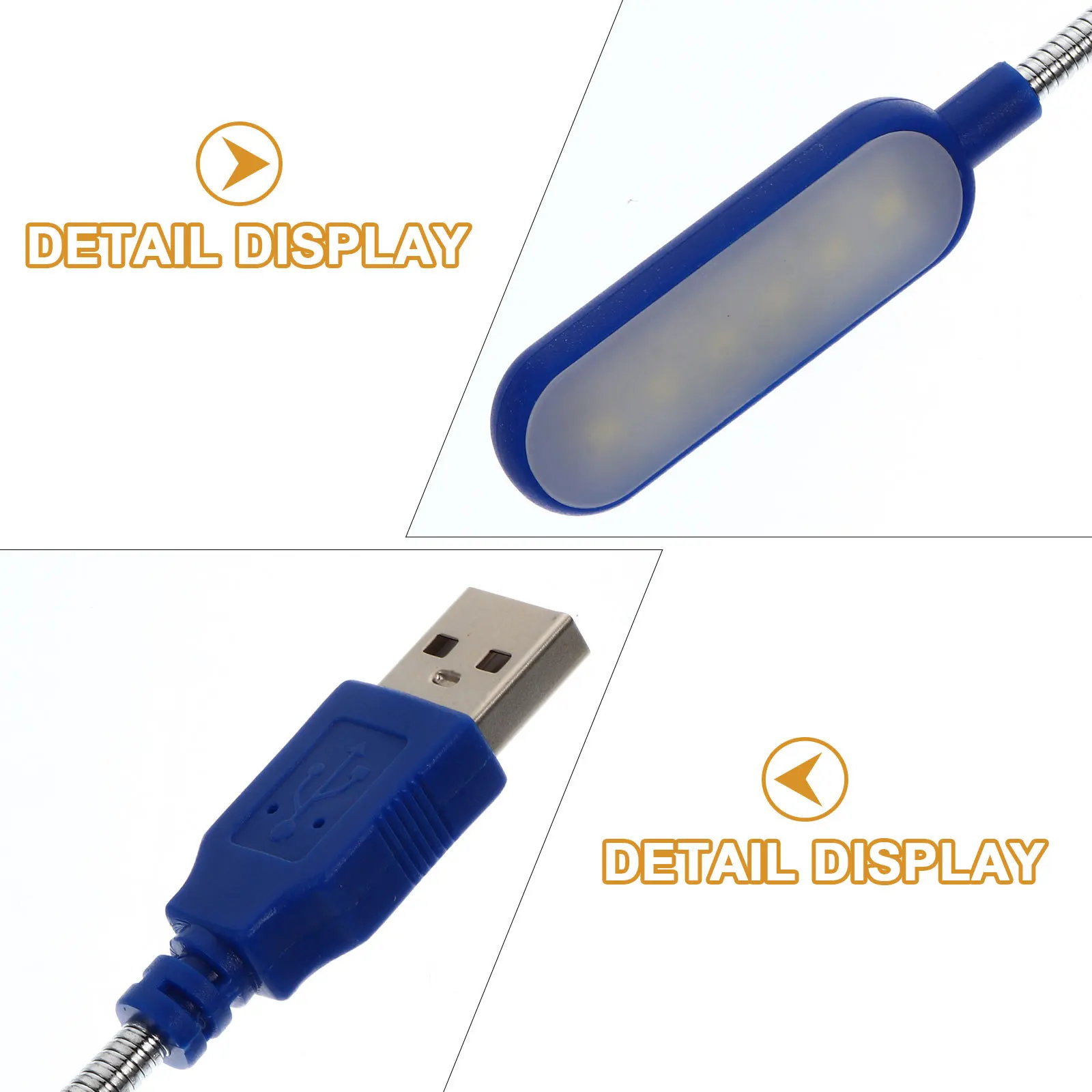 

2pcs Portable Night Light Usb Lamp For Laptop Computer Reading Mini Led Desk Light For Bedroom Office Travel Study