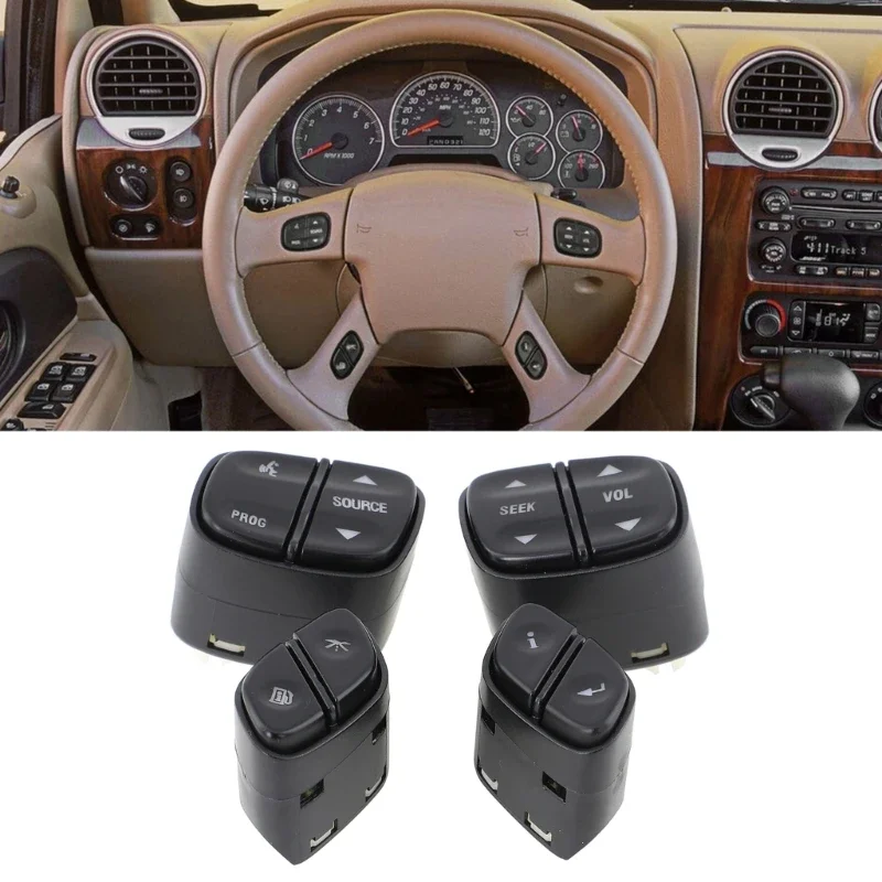 Ensemble commutateurs à boutons, commutateurs radio volant, commutateurs à boutons ABS remplacement, remplace 21997739,