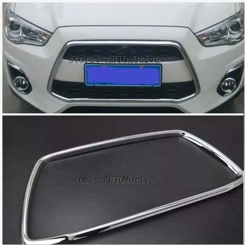 

ABS Chrome Car front bumper Mesh Grille Around Trim Racing Grills For Mitsubishi ASX 2013 2014 2015