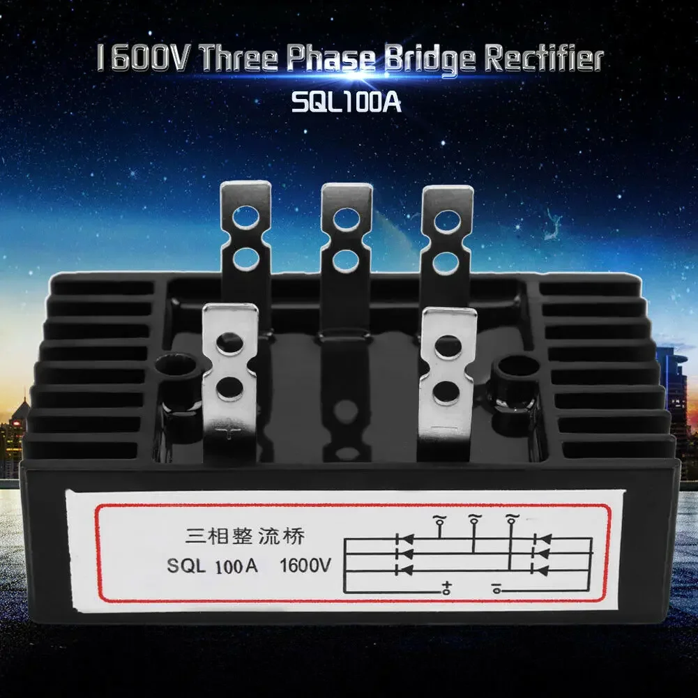 Full Wave Silicon 3Phase Diode Bridge Rectifier, High Frequency, Large Over Current Capacity, Suitable for Power Supply