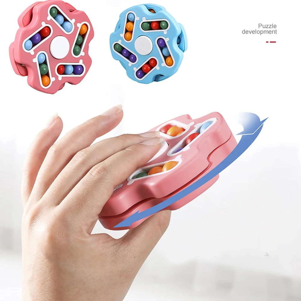 Rotating Magic Bean Adult Antistress Fidget Toy Autism ADHD Stress Relief Fingertip Toys For Kids Fidget Pad